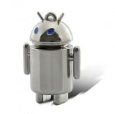 Pen drive 32Gb robô Android metal